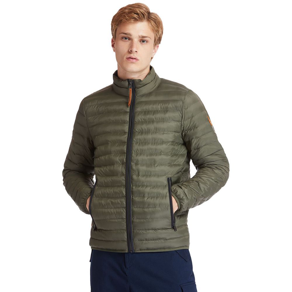 Chaquetas Timberland Hombre Axis Peak Packable Verde Oliva - Chile SQT-178539
